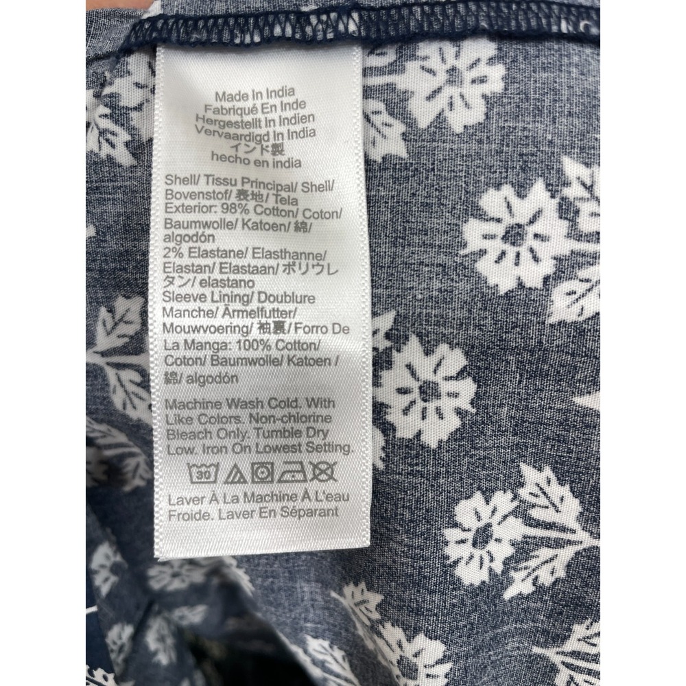 J.Crew Willa Midi Dress Size 8 Navy Blue Floral Tiered Pockets MSRP $158 NWT - Picture 5 of 10